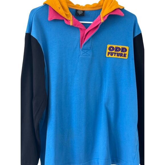 Odd Future Clothing Other - Odd Future Golf Wang Long sleeve Polo Style Hoodie Size L